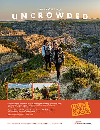 Outdoors print ad