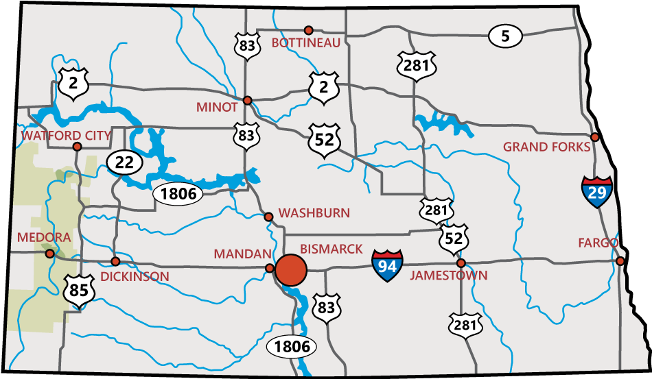 Bismarck map