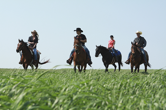 Horseback riding at black leg ranch