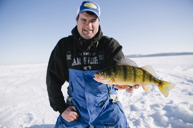 Ice Fishing on Devils Lake