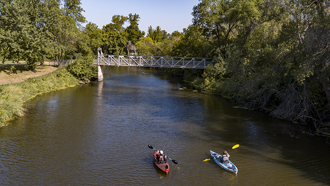 Kayaking on the James River