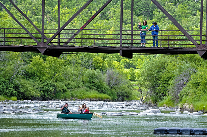 Kayaking on the Pembina River