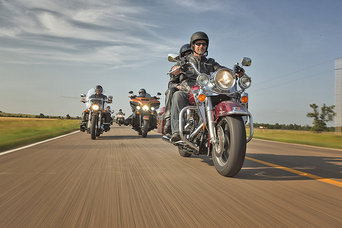 Bikers on the open road