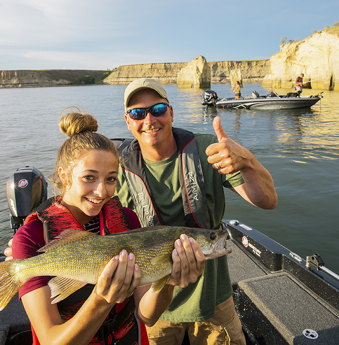 Fishing on Lake Sakakawea