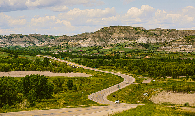 Killdeer Mountains scenic drive