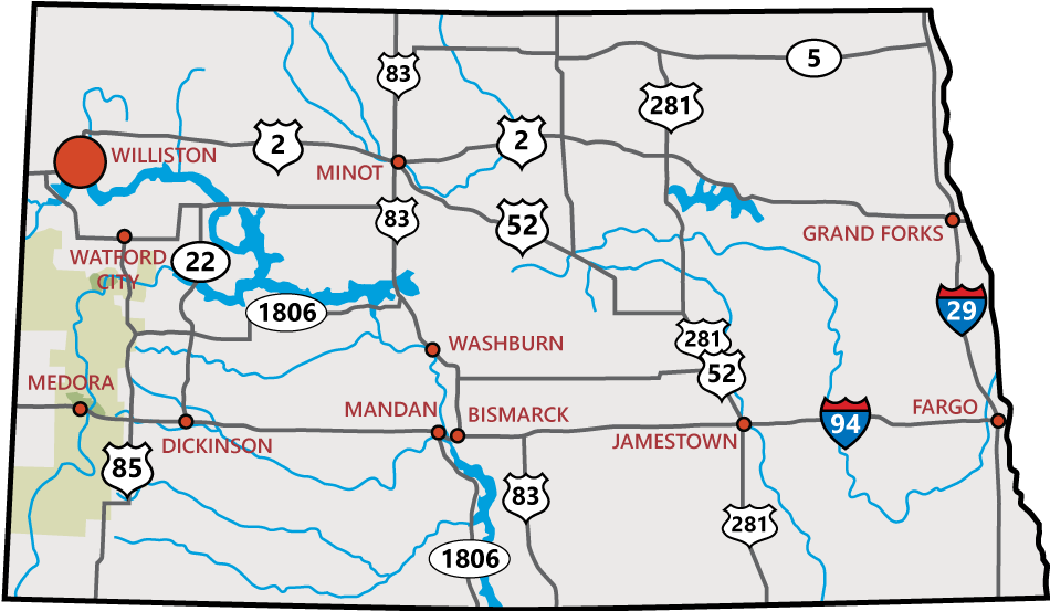 Williston Map