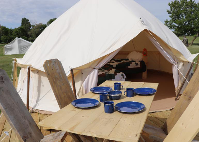 Field tent at Fort Seward