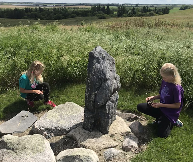 Girls by the Standing Rock