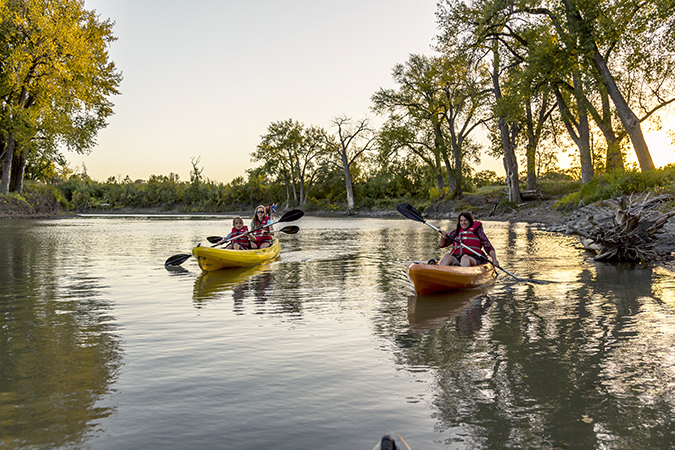 Kayaking on the Red River