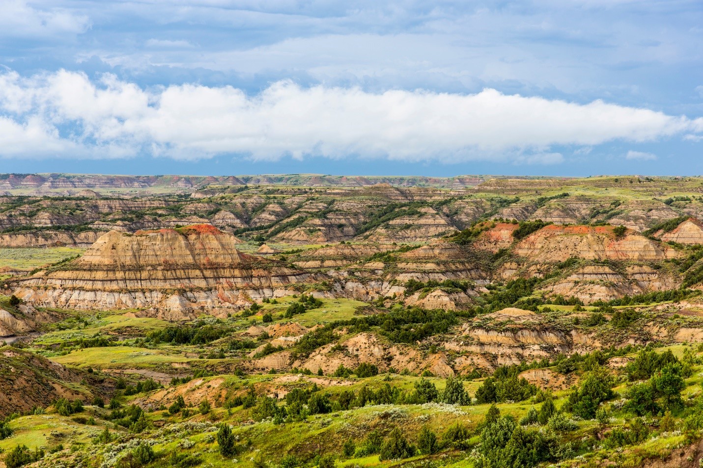 The spectacular colors of the landscape give new meaning to “Badlands.” 