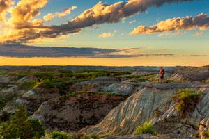 Hiking at the south unit of Theodore Roosevelt National Park