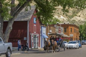 Downtown Medora has old west charm