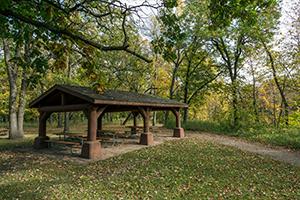 Turtle River State Park picnic area in the fall
