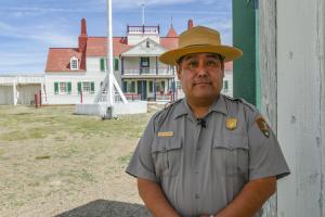 Park ranger at Fort Union Trading Post National Historic Site