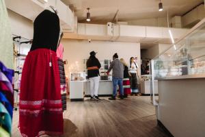 Interior of the Turtle Mountain Chippewa Heritage Center 