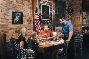 Family dining at Jonnys