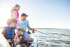 Fishing on Devils Lake at Grahams Island State Park