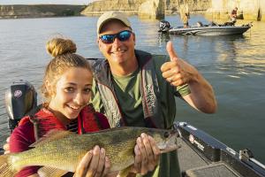 Fishing on Lake Sakawea