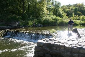 Dam on Turtle River at Turtle River State Park 