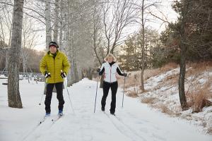 cross coutntry skiing near park river