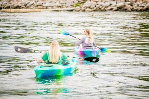 kayaking on Devils Lake