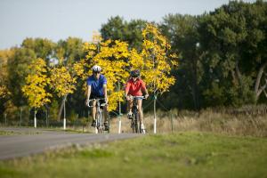 Biking along the Greenway