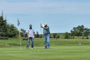 Golfing in Bowman