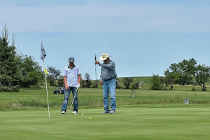 Golfing in Bowman