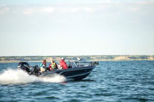 Boating in Fort Stevenson State Park