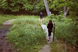 Hiking at Fort Ransom State Park