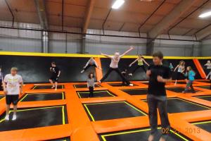kids jumping on trampoline