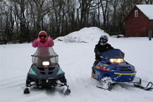Snowmobiling