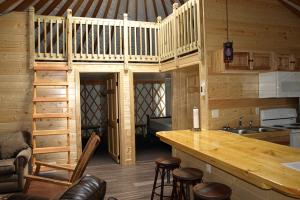 inside a yurt