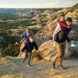 Hiking in the north unit of Theodore Roosevelt National Park