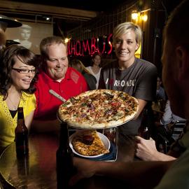 Pizza at Rhombus Guys