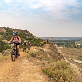Biking TRNP trails