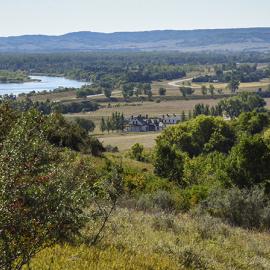 Overlooking the Custer House