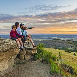 Enjoying the views of Theodore Roosevelt National Park