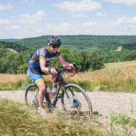 Biking in the Pembina Gorge