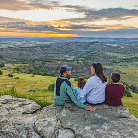 Overlooking Theodore Roosevelt National Park