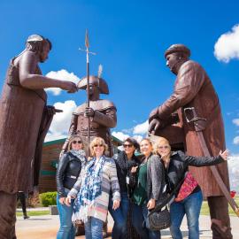 Visitors at Lewis and Clark Interpretive Center