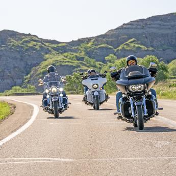 Motorcycling in Badlands