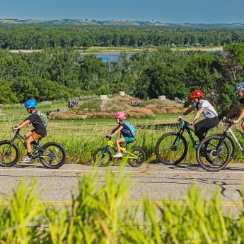 Fort Abraham Lincoln State Park family biking