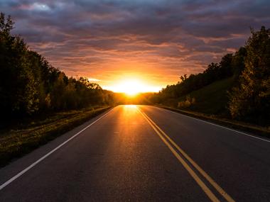 Autumn Sunset by Sheri Leas