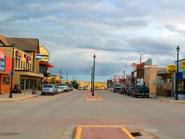 Street in Watford City North Dakota
