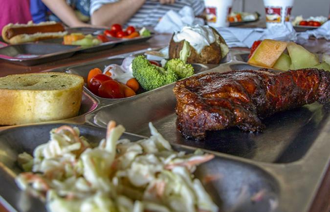 Pitchfork Steak Fondue meal