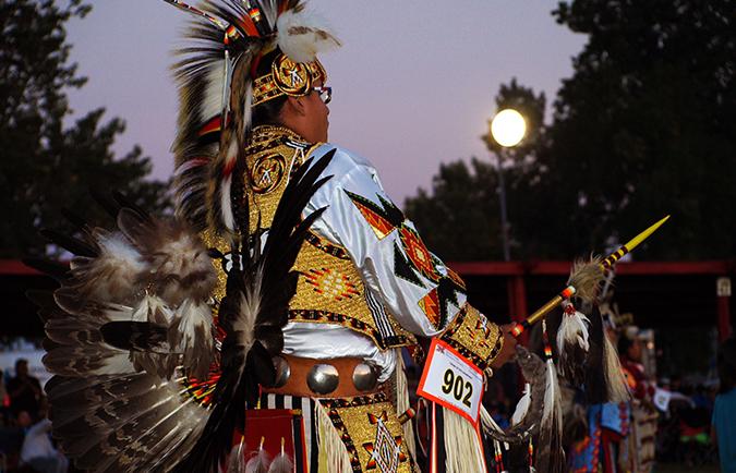 Photo of a powwow