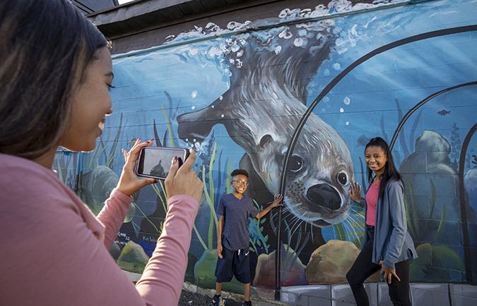 Wahpeton mural