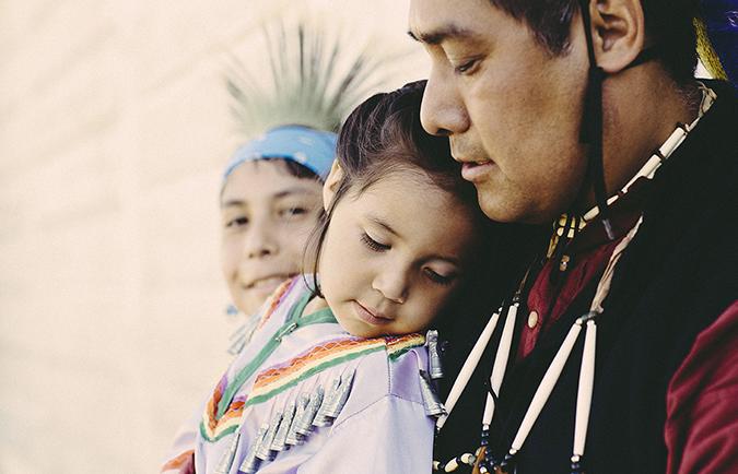 Native American family
