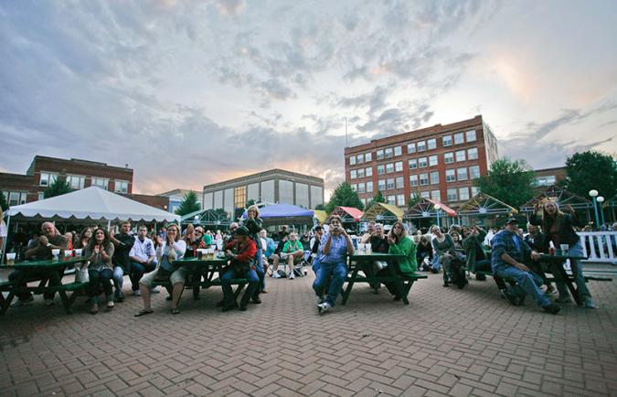 Town Square in downtown Grand Forks